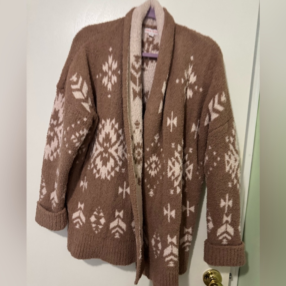 Knox Rose Textured Brown and Cream Jacket